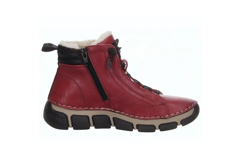 Cosmos Comfort Cosmos Comfort Schnürboots, Rot, – Produktbild 4 von 5