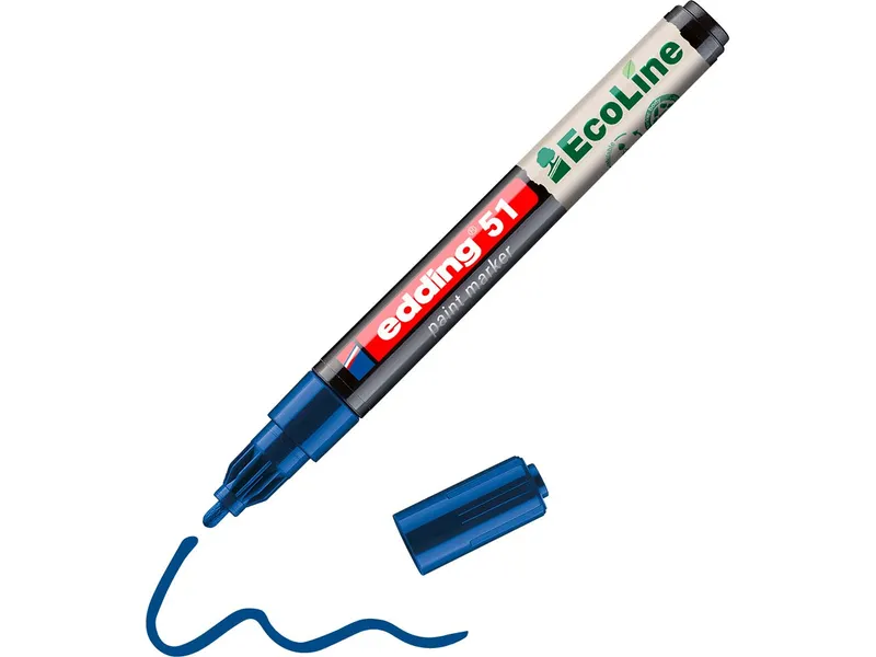 Edding Edding Lackmarker "51 EcoLine" wasserbasiert, Blau, – Produktbild 1 von 1