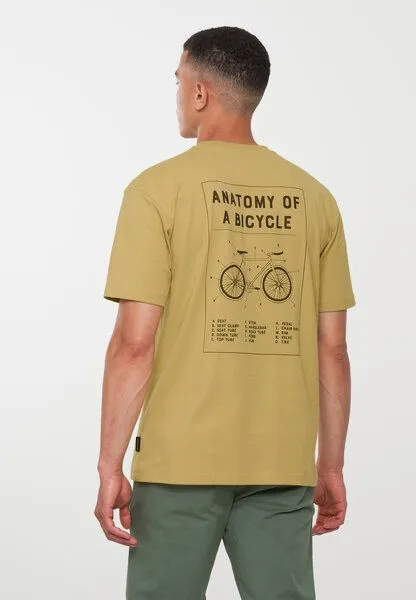 recolution Herren T-Shirt aus weicher Baumwolle (Bio) | APOSERIS BICYCLE recolution, Hops yellow (gelb), – Produktbild 2 von 4