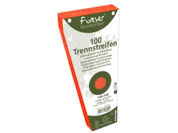 Exacompta 6 x 100 Exacompta Trennstreifen "Forever", Trapezform, 180 g/m², 105 x 240 mm, orange – Produktbild 1 von 1