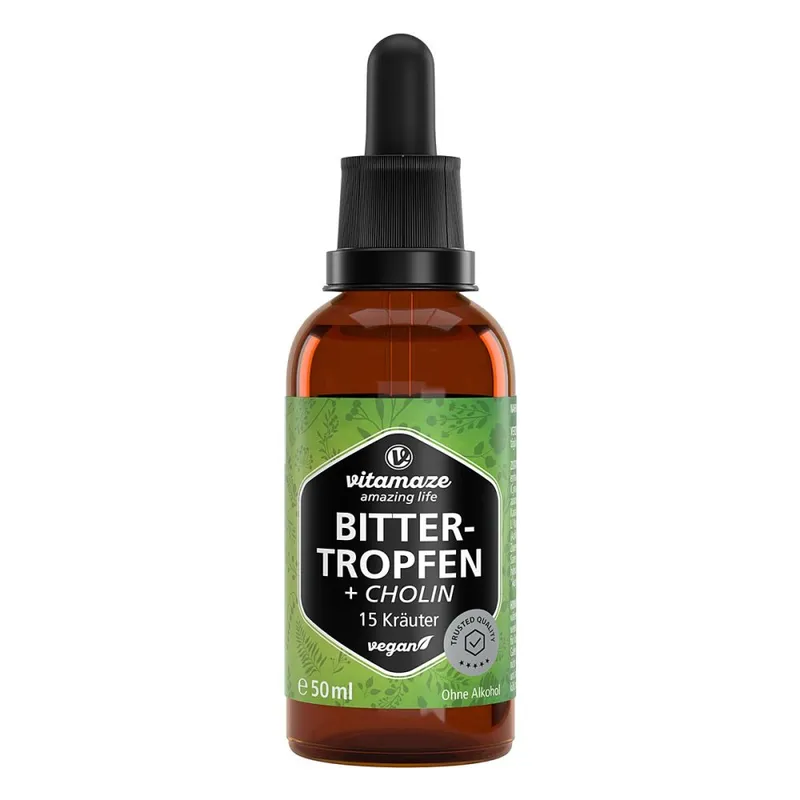 vitamaze Vitamaze Bitter Tropfen + Cholin vegan – Produktbild 1 von 1