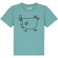 watabout kids watabout.kids T-Shirt Kinder Le poulet - das Huhn, Teal monstera, – Produktbild 1 von 1