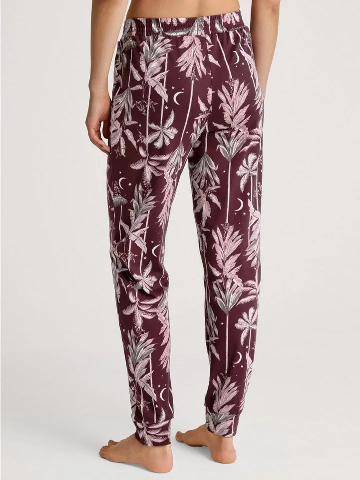 CALIDA CALIDA Pyjamahose Favourites Ground Damen (1-tlg) weiche Interlock-Qualität mit Seitentaschen, Rot, – Produktbild 3 von 5
