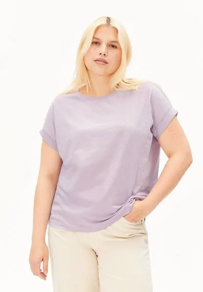 ARMEDANGELS ARMEDANGELS IDAARA Damen T-Shirt aus Bio-Baumwolle, Moonlit lilac, – Produktbild 1 von 5