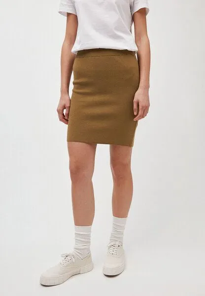 ARMEDANGELS ARMEDANGELS BEKAA - Damen Strickrock aus Bio-Baumwolle, Golden khaki, – Produktbild 1 von 4