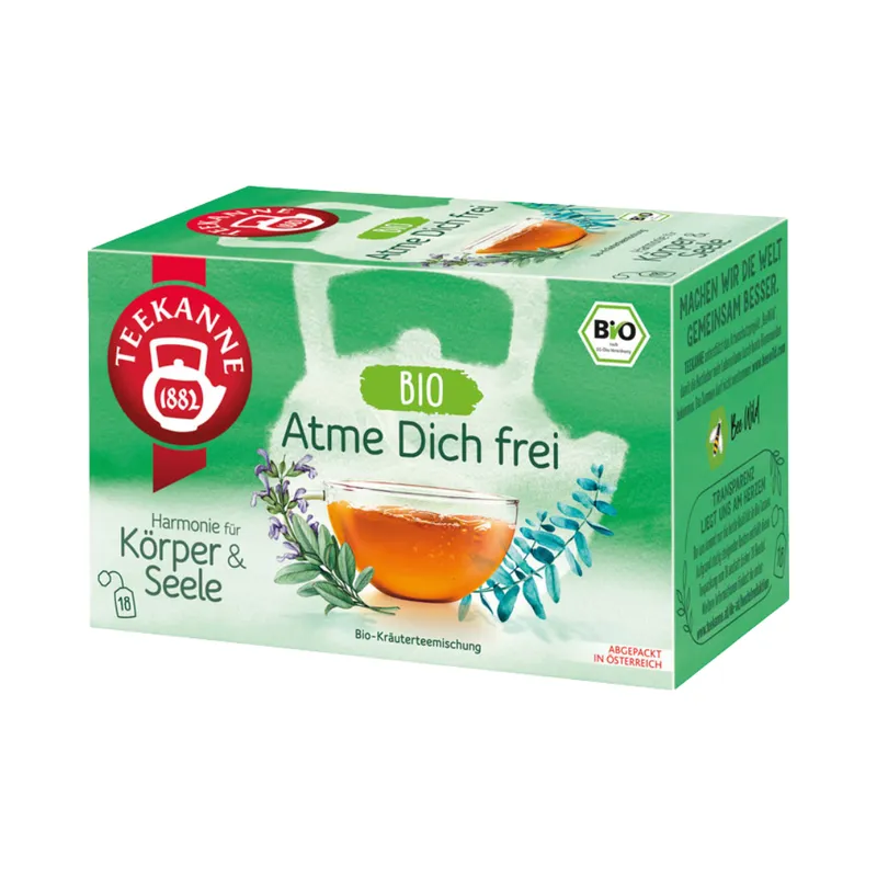 Teekanne Teekanne Harmonie Bio Atme Dich frei, Kräuterteemischung, Teebeutel im Kuvert, 36g – Produktbild 1 von 1