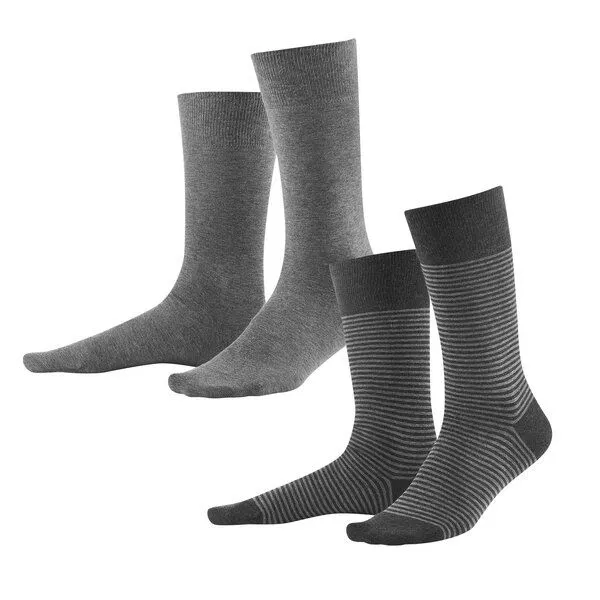 Living Crafts Living Crafts Socken, 2er-Pack - ARNI, Stone grey/anthra melange, – Produktbild 2 von 2