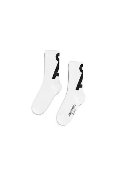 ARMEDANGELS ARMEDANGELS SAAMUS SHORT Unisex Socken aus Bio-Baumwoll Mix, White-black, – Produktbild 4 von 4