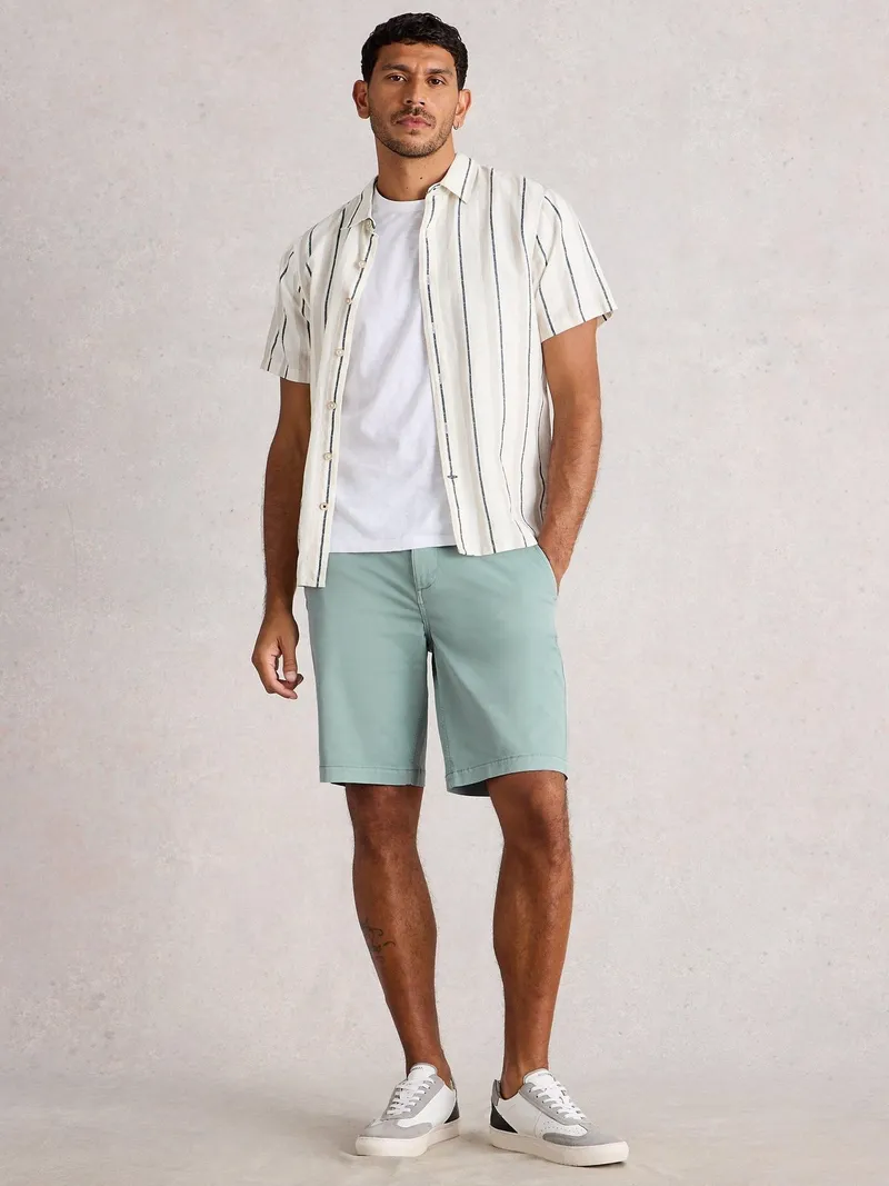 White Stuff Chino-Shorts aus Bio-Baumwolle - 36/R, Blau, – Produktbild 2 von 4