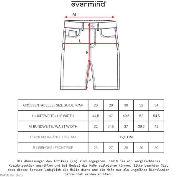 Evermind Evermind W's Shorts-WA3020, Ocean blue, – Produktbild 1 von 5