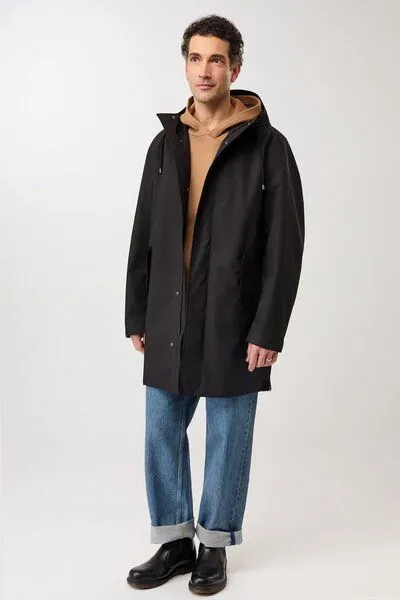 LangerChen LangerChen Regenparka mit seitlichen Reißverschlüssen am Saum, Black (schwarz), – Produktbild 2 von 4