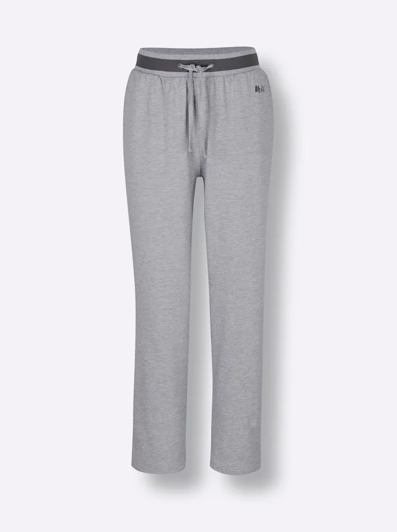 feel good Dehnbund-Hose, Grau-meliert-anthrazit, – Produktbild 1 von 2
