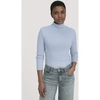 hessnatur hessnatur Softrib Longsleeve Fitted aus Bio-Baumwolle und TENCEL Modal, Himmelblau, – Produktbild 1 von 1