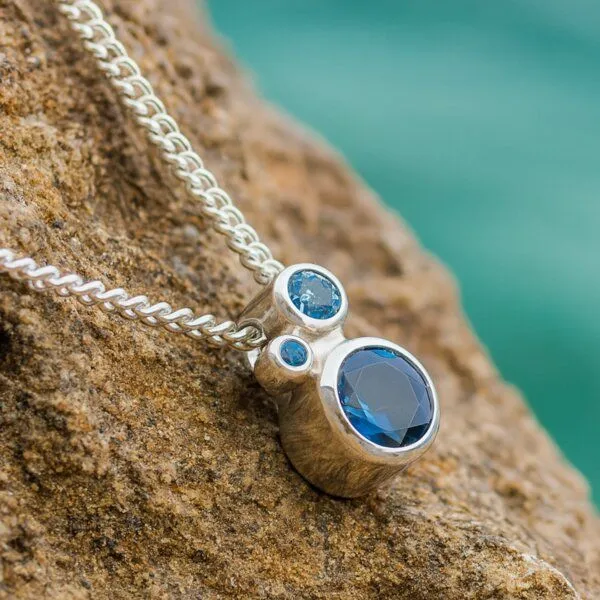 Spirit of Island Spirit of Island Damen Kette mit Anhänger | Blue Lagoon, Silber, – Produktbild 2 von 4