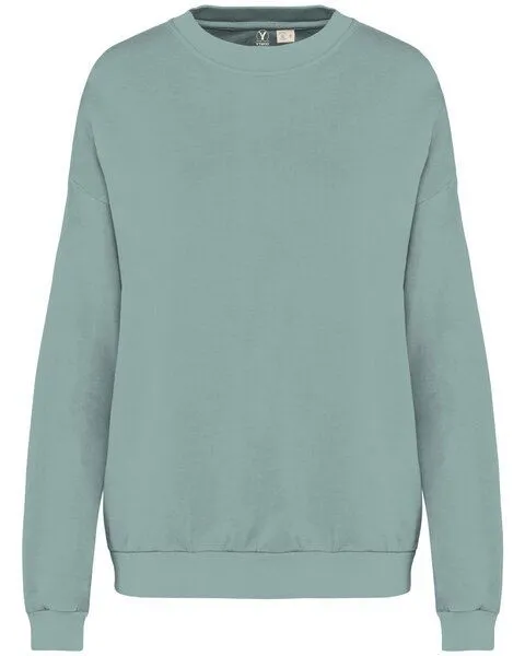 YTWOO YTWOO Unisex Oversized French Terry Sweatshirt aus 100% Bio-Baumwolle - Made in Portugal, Grün, – Produktbild 1 von 4