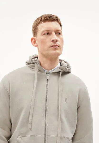 ARMEDANGELS ARMEDANGELS SAROMIAAN COMFORT Herren Sweatjacke aus Bio-Baumwoll Mix, Sand stone, – Produktbild 3 von 4