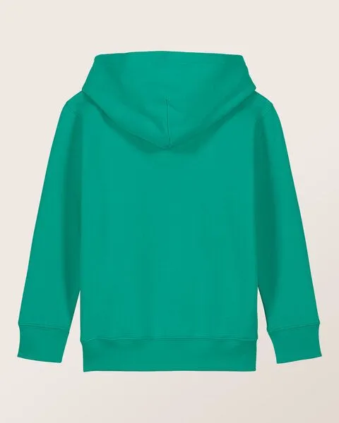 THE FACE OF ELEMENTS THE FACE OF ELEMENTS Playful Color Rush - Relaxed Fit Kids Hoodie aus 100% Bio-Baumwolle, Celtic green (grün), – Produktbild 3 von 3