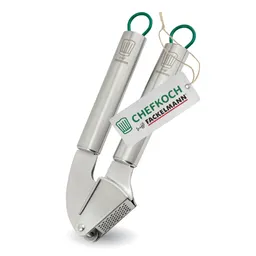 Chefkoch trifft Fackelmann Chefkoch trifft Fackelmann Knoblauchpresse München, 20cm, Edelstahl – Produktbild 1 von 1
