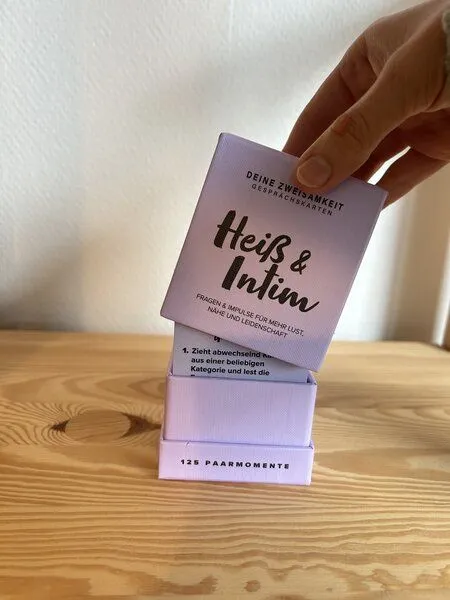 DEINE ZWEISAMKEIT DEINE ZWEISAMKEIT GESPRÄCHSIMPULSE "HEISS & INTIM" | FÜR PAARE – Produktbild 2 von 4