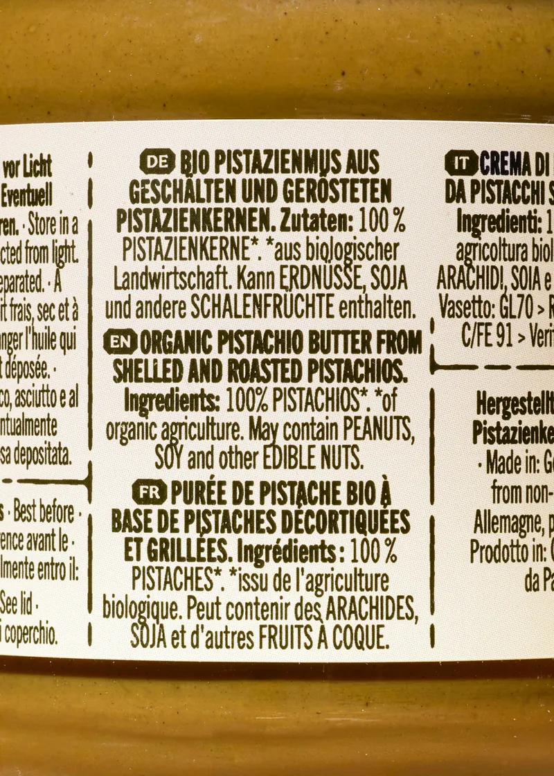 KoRo Bio Pistazienmus 100 % Pistazien | 6 x 200 g – Produktbild 5 von 5