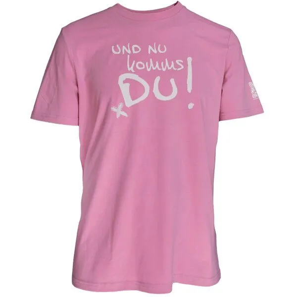 Spirit of Hamburg Spirit of Hamburg Biobaumwoll T-Shirt mit Spruch „Und nu kommst Du!“, Pink, – Produktbild 1 von 2