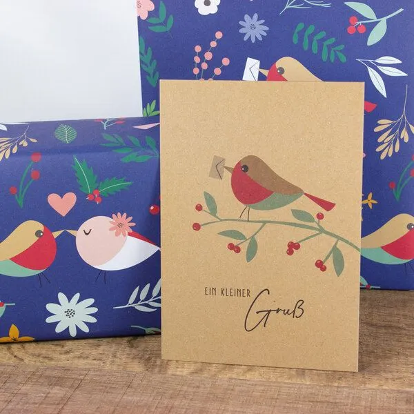 Bow & Hummingbird Bow & Hummingbird Postkarte Ein kleiner Gruß, wahlweise mit Briefumschlag – Produktbild 6 von 6