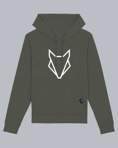 VEROIKON Unisex Fuchs-Hoodie back to Nature VEROIKON, Khaki, – Produktbild 1 von 4