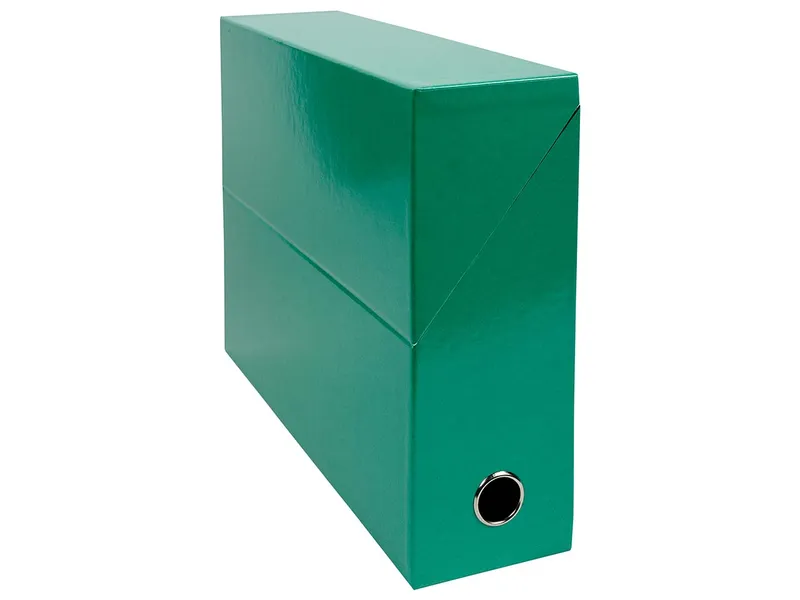 Exacompta 5 Exacompta Archivboxen "Iderama", Griffloch, DIN A4, RB 90 mm, Dunkelgrün, – Produktbild 1 von 1