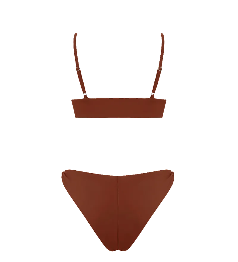 Anekdot Anekdot Damen vegan Leona + Leona Bikini, Braun, – Produktbild 1 von 2