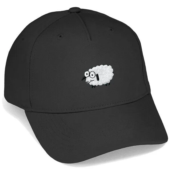 LIGARTI Bestickte Cap – Wollke das Schaf – LIGARTI Tiermanufaktur, Schwarz, – Produktbild 1 von 4