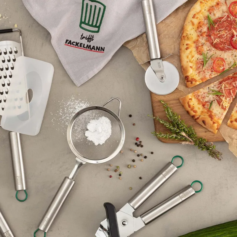 Chefkoch trifft Fackelmann Chefkoch trifft Fackelmann Pizzaschneider München, 20cm, Edelstahl – Produktbild 3 von 3