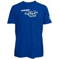 Spirit of Hamburg Spirit of Hamburg Biobaumwoll T-Shirt mit Spruch „Hamburger dibbern nich‘“, Blau, – Produktbild 1 von 1