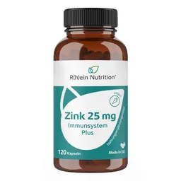 R(h)ein Nutrition Zink 25 mg Immunsystem Plus hochdosiert+vegan Kapseln – Produktbild 1 von 1