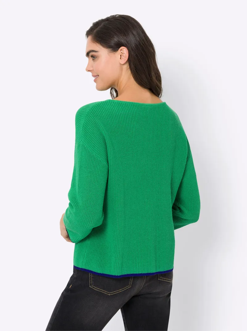 heine Strickpullover grasgrün, Grasgrün, – Produktbild 2 von 2