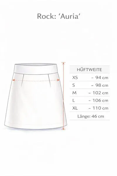La Gitana La Gitana A-Linien Rock aus Bio Sweat "Auria", Blau dunkel, – Produktbild 2 von 2