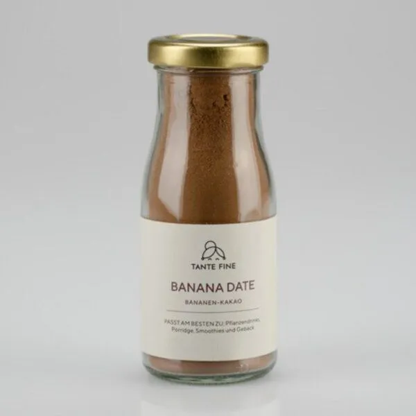 Tante Fine Tante Fine Bananen Kakao BANANA DATE * Getränkemischung * ohne Zucker – Produktbild 1 von 3