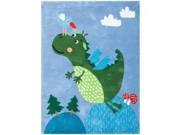 HANS NATUR HANS NATUR Kinderteppich Bio-Baumwolle "Drache" Maße 100 x 130 cm – Produktbild 1 von 1