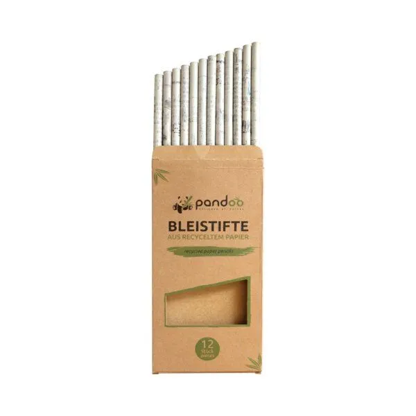pandoo pandoo Stifte aus recyceltem Zeitungspapier (12x) – Produktbild 1 von 7