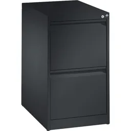 C+P C+P Hängeregistraturschrank einbahnig, 2 Schubladen, anthrazit/anthrazit – Produktbild 1 von 1