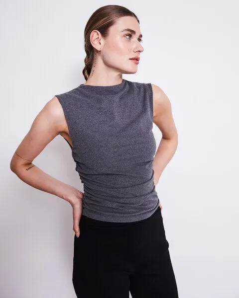 JAN N JUNE JAN N JUNE Top RAFO soft dark grey GOTS – Produktbild 1 von 4