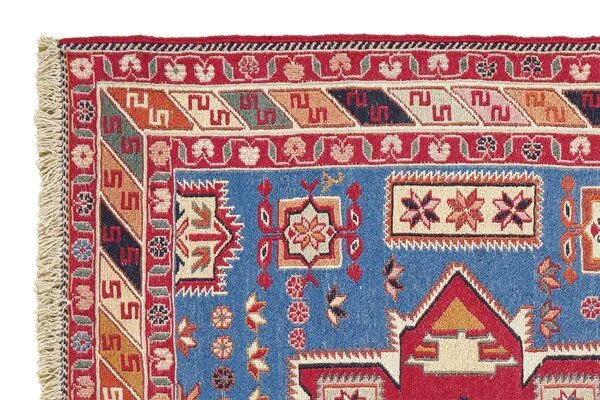 Rugtales Sumak Shahsavan „Rugtales“ aus Schurwolle, 108x154 cm, Blau, – Produktbild 4 von 4