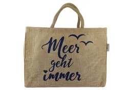 Domelo Domelo große Jute Einkaufskorb, Vegane Einkaufstasche nachhaltige Handtasche/ Shopper – Produktbild 1 von 1