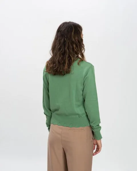 MATONA Matona Feinstrickpullover für Frauen / Flower Sweater, Bean, – Produktbild 2 von 4