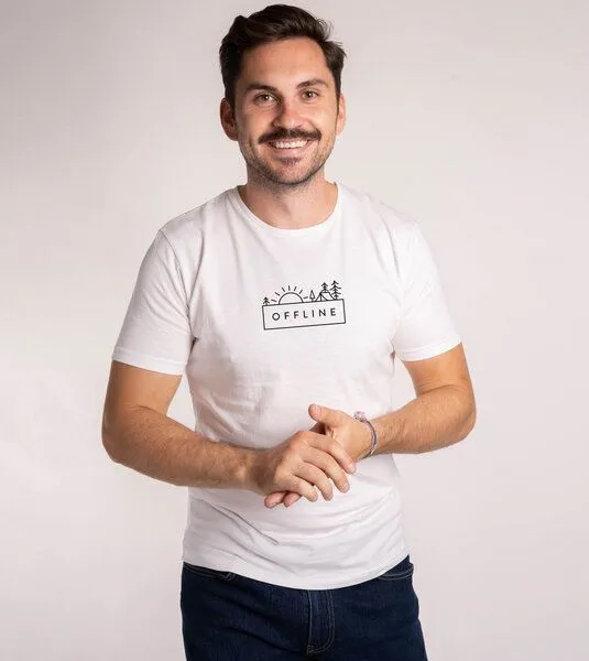 Gary Mash GARY MASH Shirt Offline aus Biobaumwolle, Weiß, – Produktbild 3 von 3