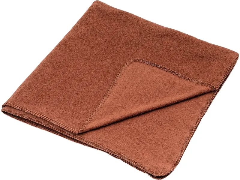 Living Crafts Living Crafts - Home Fleece-Plaid (100% Bio-Baumwolle), Rot, – Produktbild 4 von 4