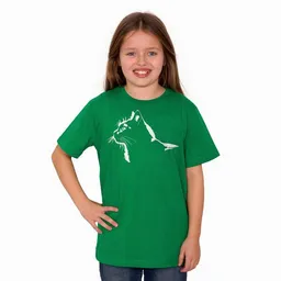 HANDGEDRUCKT HANDGEDRUCKT "Stubentiger" Kinder T-Shirt aus Biobaumwolle (kbA) – Produktbild 1 von 1