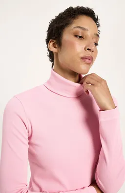 LANIUS Lanius Damen vegan Rollkragenshirt Lanius Rosa – Produktbild 1 von 1