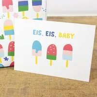 Bow & Hummingbird Bow & Hummingbird Postkarte Eis, Eis, Baby – Produktbild 1 von 1