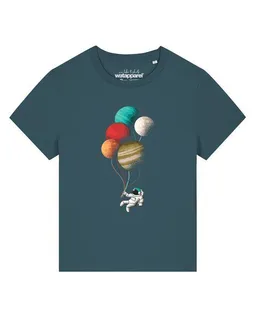 watapparel watapparel T-Shirt Frauen Balloon Spaceman – Produktbild 1 von 1