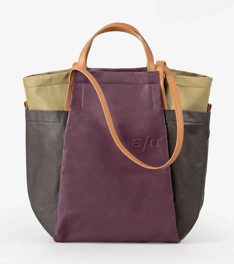 aunts & uncles aunts & uncles Japan Takamatsu Shopper mit 13" Notebookfach olive stone/ground coffee/cherry lacquer, Multicolored, – Produktbild 1 von 1